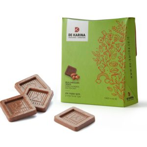 דה קרינה פינוקי שוקולד חלב - שקד ישראלי ומלח ים