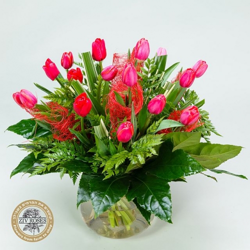 זר טוליפים רגעים יפים